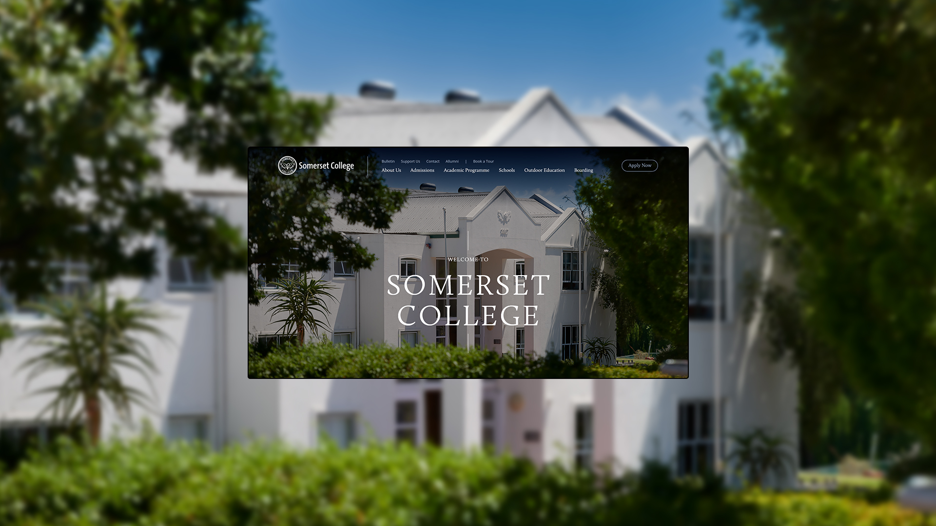 Somerset College website development by MILK Studio, Stellenbosch